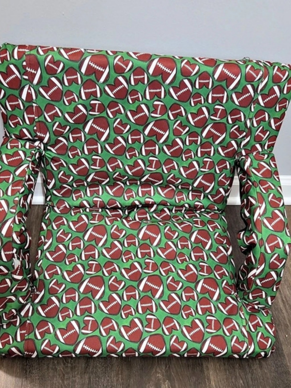 The Last Stag Footballs & Bows Folding Stadium Seat Backpack